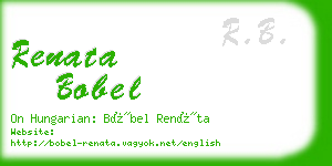 renata bobel business card